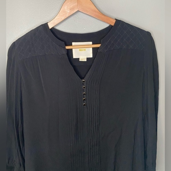 Anthropologie Maeve Caravane Tunic Dress in Black - Picture 4 of 10